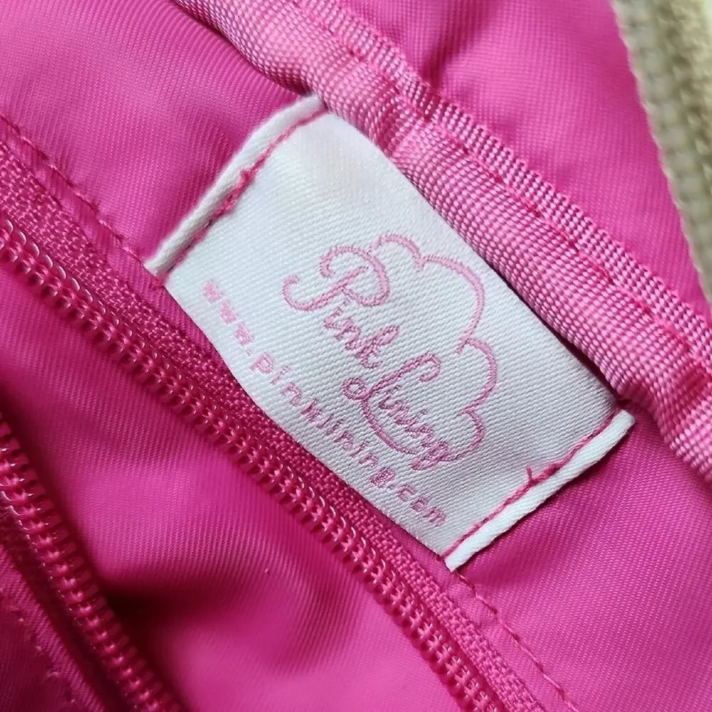 PINK LINING |‎ Yummy Mummy Cream and Brown Floral Blue Birds Baby Diaper Bag